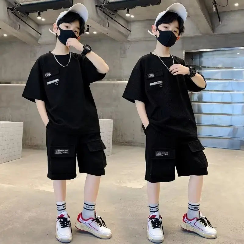 Ensemble garçon T-shirt et short S007 – CLEVI Paris