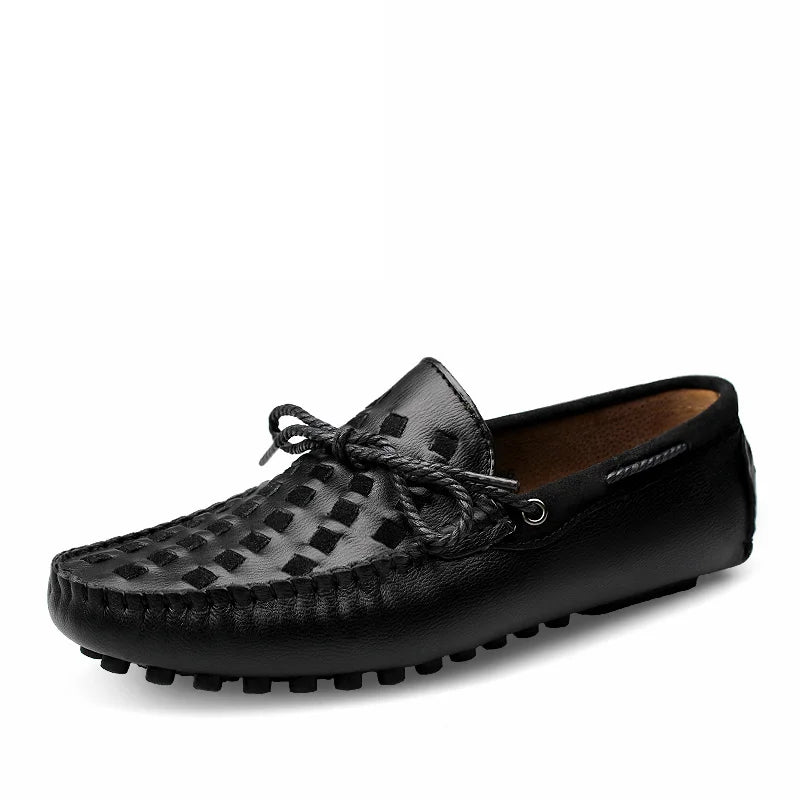 Mocassins Cuir Fendu Homme Casual Élégant Slip-On – CLEVI Paris
