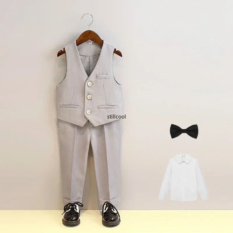 Costume garçon rayé de cérémonie – CLEVI Paris