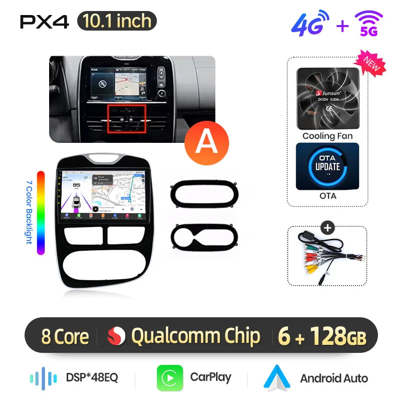 Autoradio AWESAFE Clio 4 CarPlay 2012–2019 – CLEVI Paris