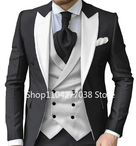 Costume homme 3 pièces polyester-viscose – CLEVI Paris