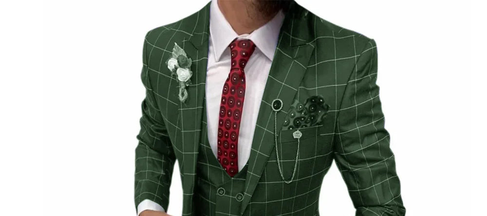 Costume homme 3 pièces, coupe droite – CLEVI Paris