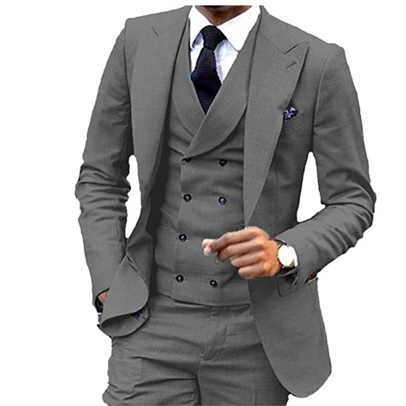 Costume homme 3 pièces, veste, gilet et pantalon – CLEVI Paris