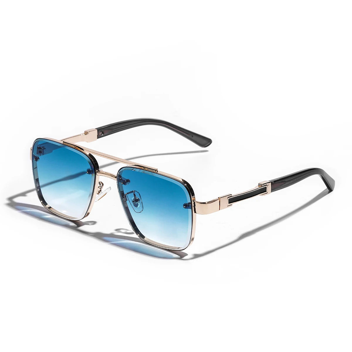 Lunettes de Soleil Carrées Cuivre Dégradé UV400 Luxe Homme – CLEVI Paris
