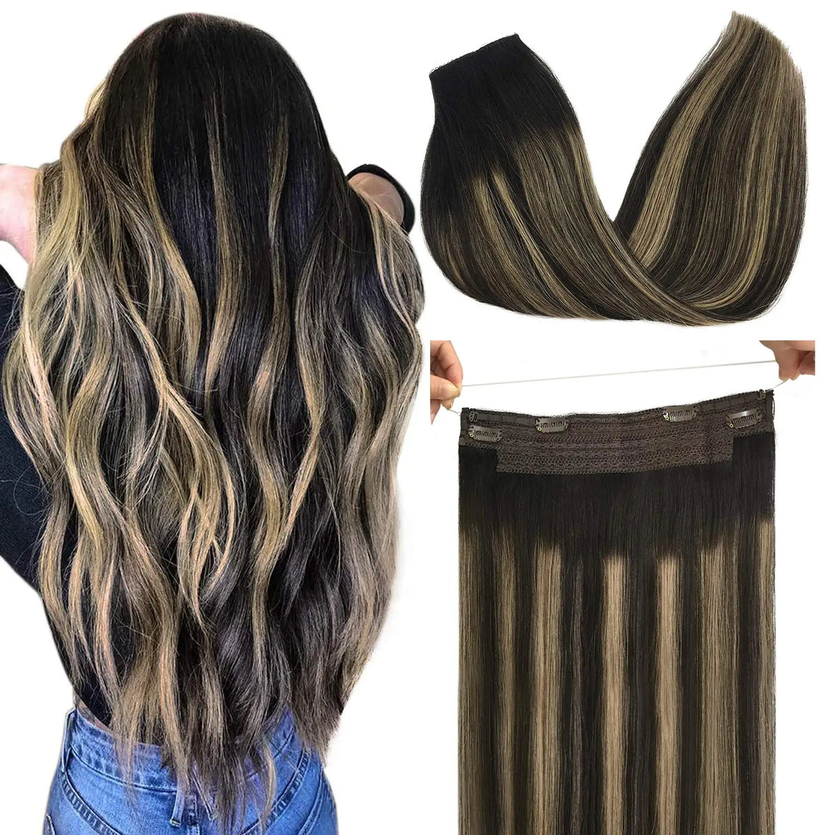 Extensions à fil invisible en cheveux Remy – CLEVI Paris