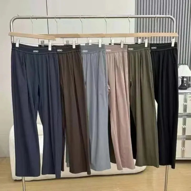 Pantalon femme taille haute à jambes larges – CLEVI Paris