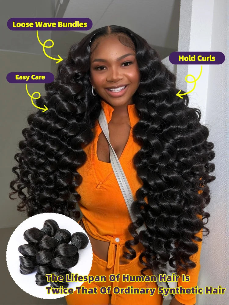 Mèches Brésiliennes Water Wave Ondulées – Cheveux Humains Remy & Virgin | Bundle 1/3/4 – CLEVI Paris
