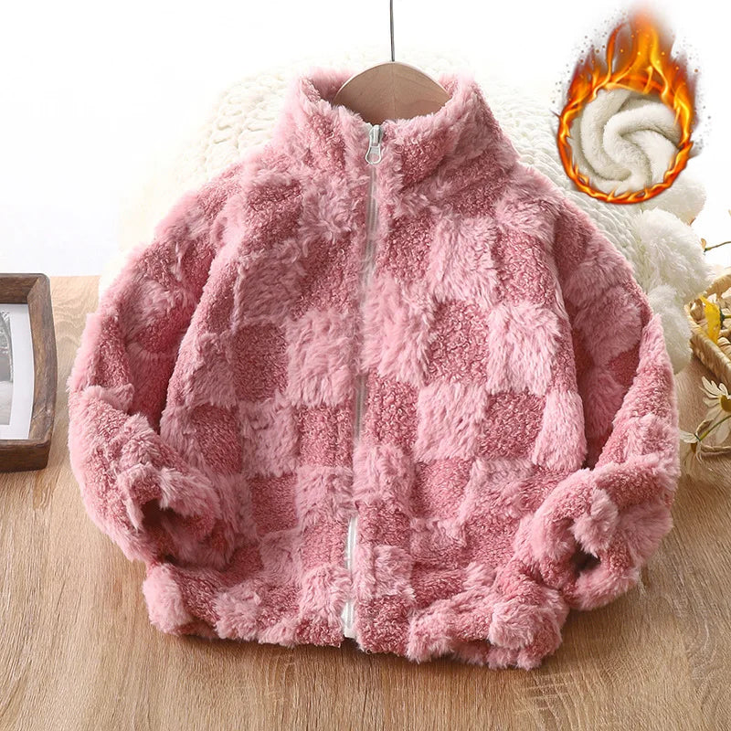 Veste polaire enfant zippée à col montant – CLEVI Paris