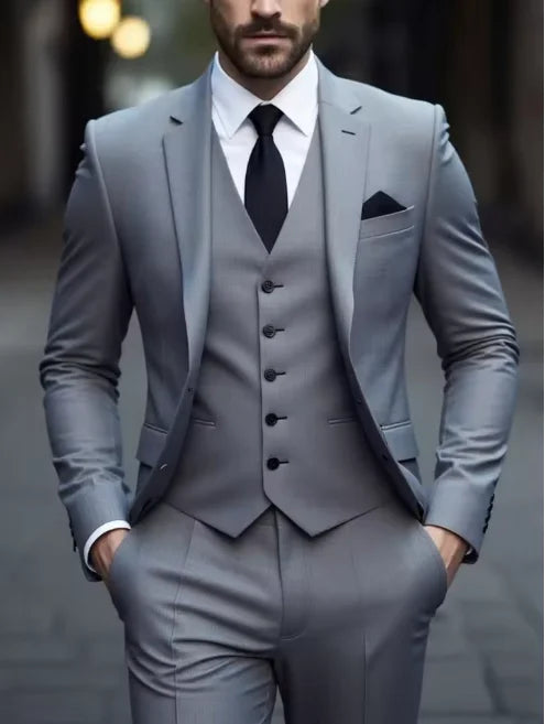 Costume homme 3 pièces, blazer et gilet – CLEVI Paris