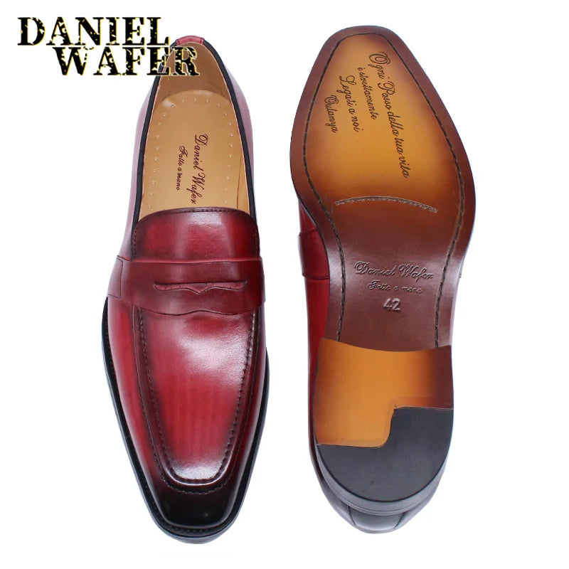 Mocassins homme en cuir à enfiler – CLEVI Paris