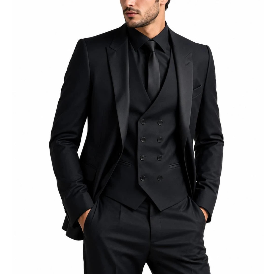 Costume homme 3 pièces, coupe formelle – CLEVI Paris