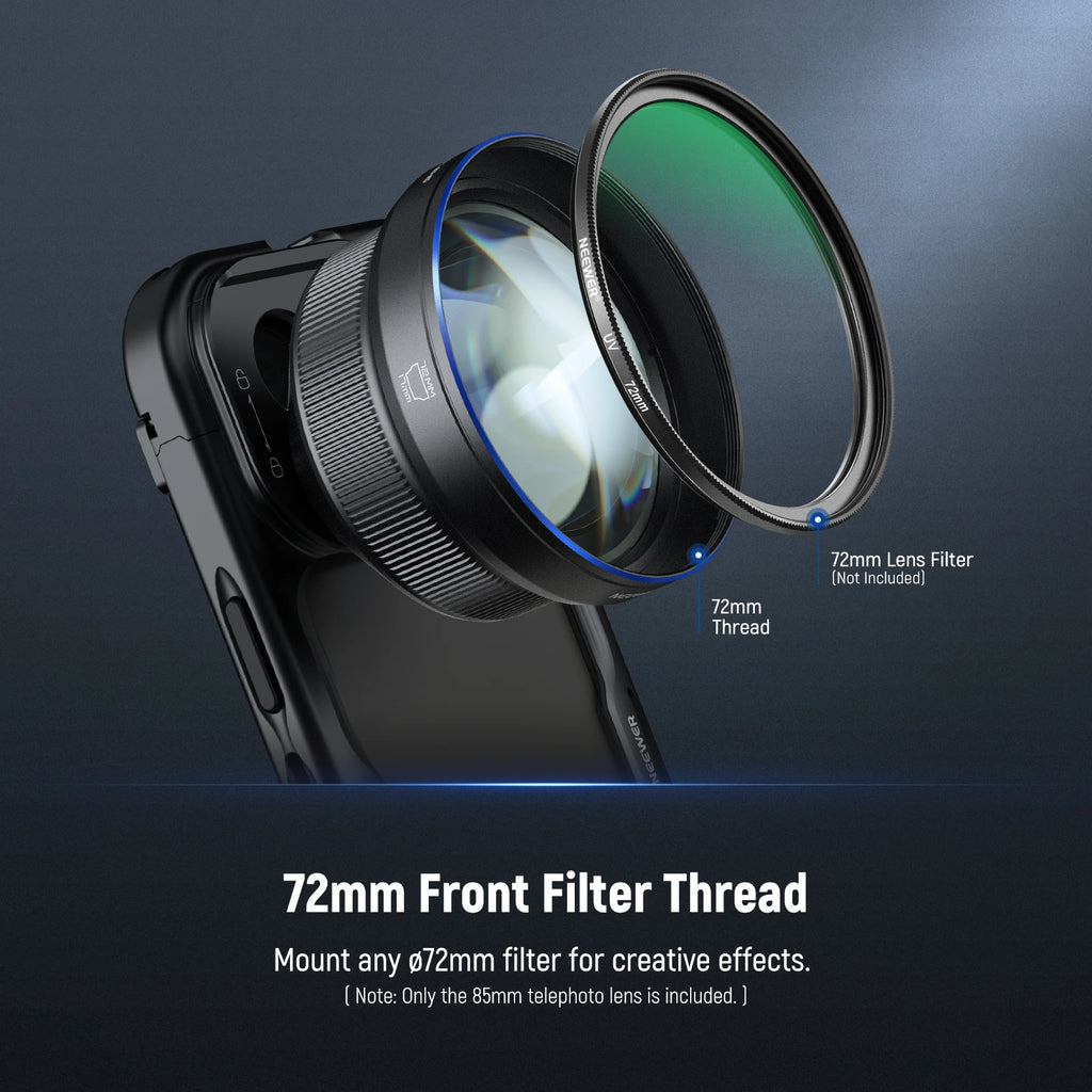 Téléobjectif smartphone NEEWER 85 mm 2,5X – CLEVI Paris