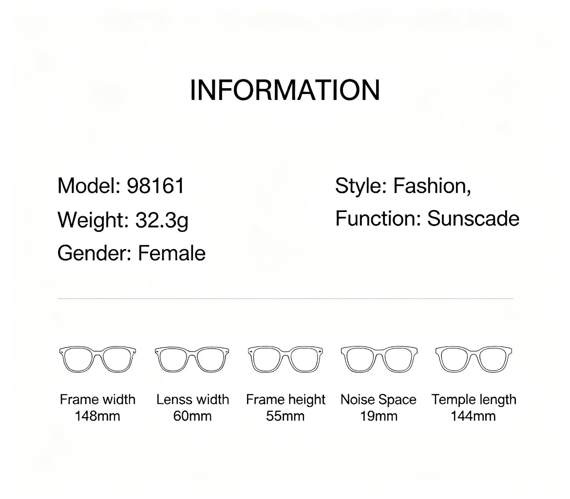 Lunettes de Soleil Grande Monture Grenouille Rétro Métal Femme – CLEVI Paris