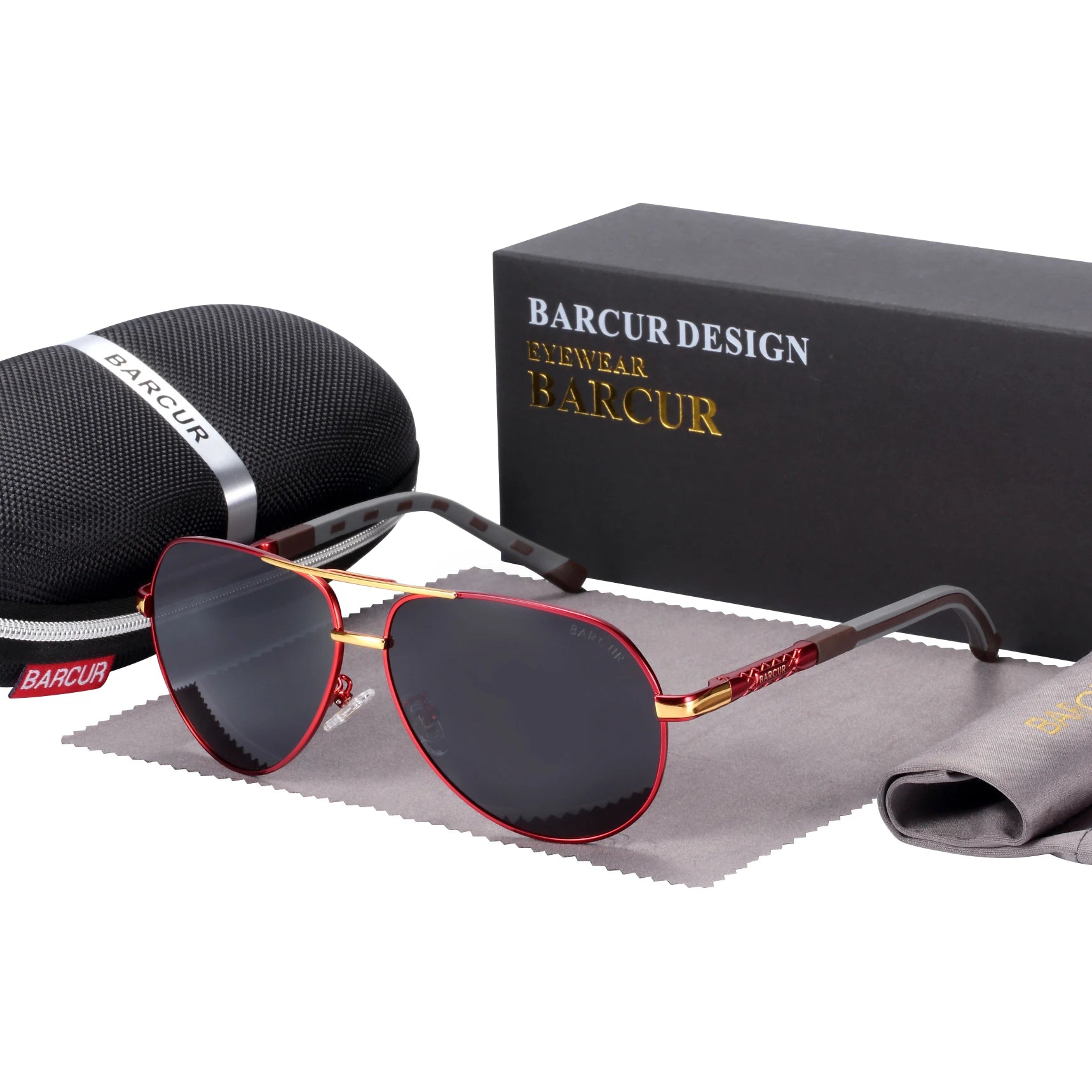 Lunettes de Soleil Aviateur Polarisées HD Homme – Monture Acier Inoxydable Verres TAC Miroir Anti-Reflets UV400 – CLEVI Paris